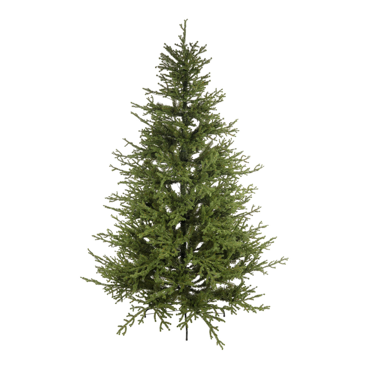 2.1m Long Branch Green Fir Christmas Tree with 5830 Tips and 3100 Copper LED Lights