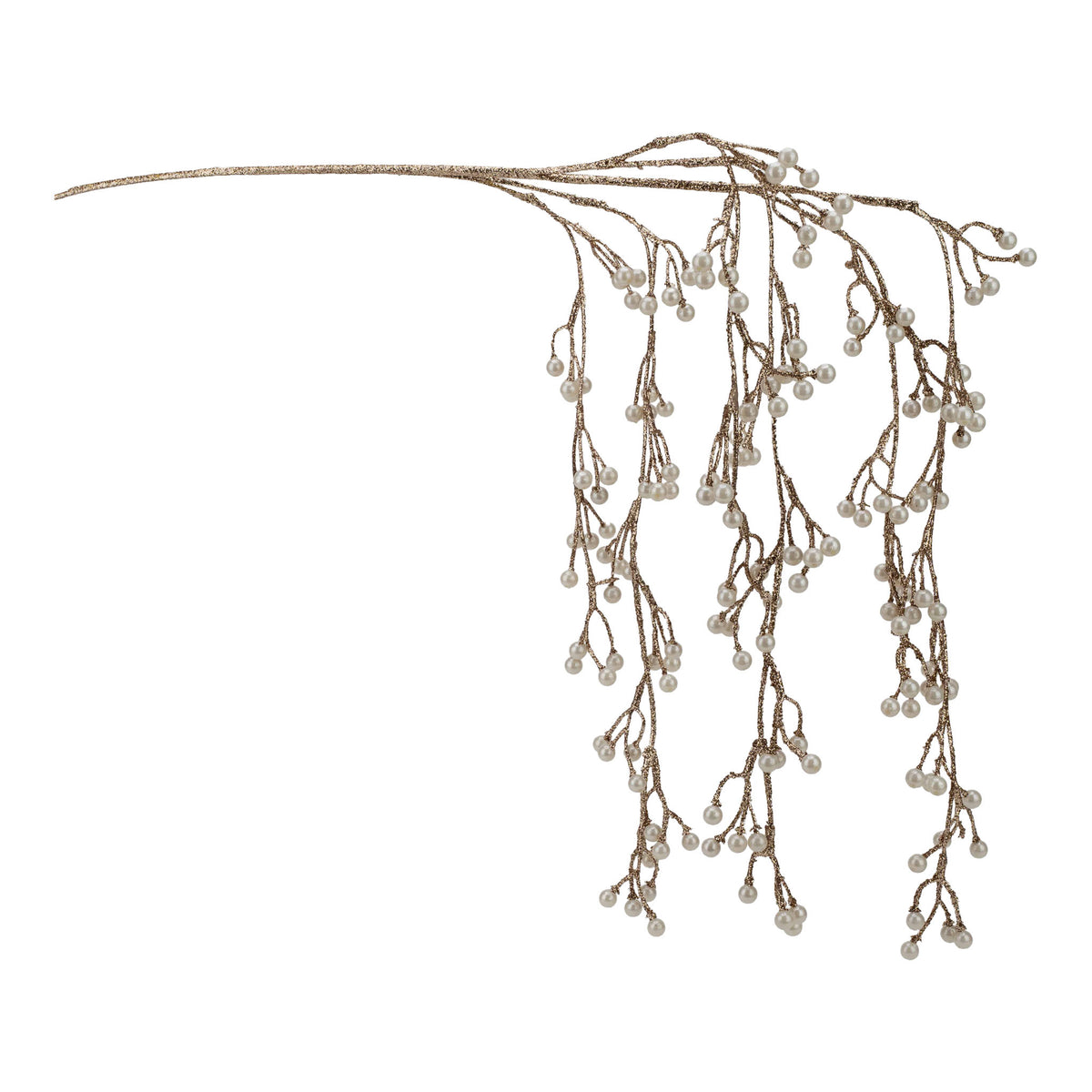 66cm Pearl Weeping Christmas Spray
