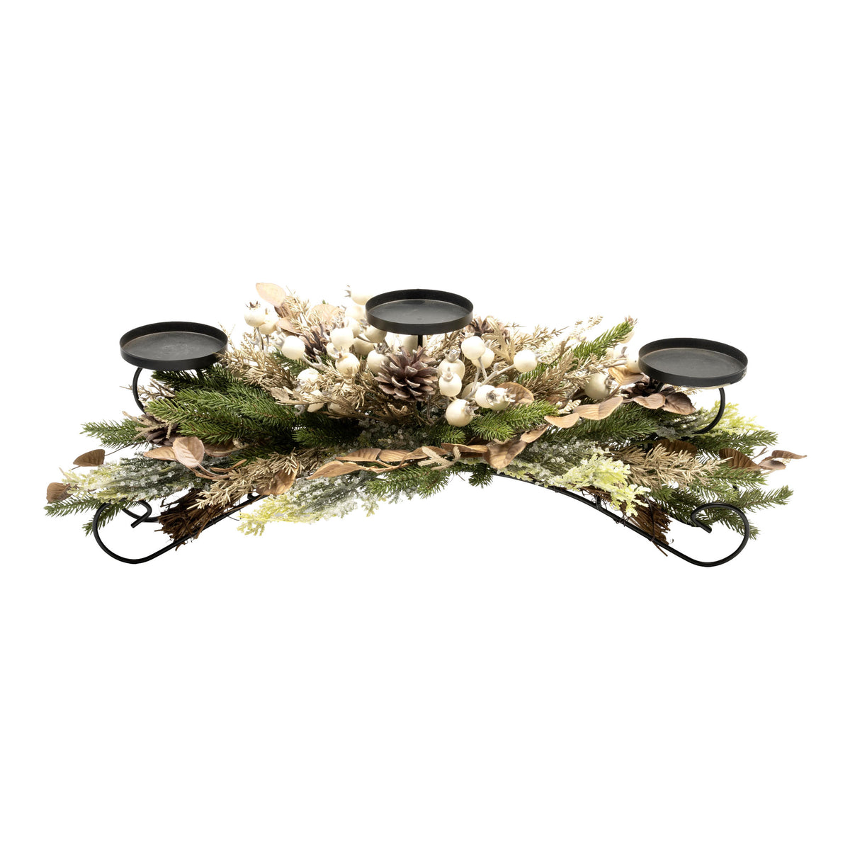 75cm natural white berry Christmas centrepiece