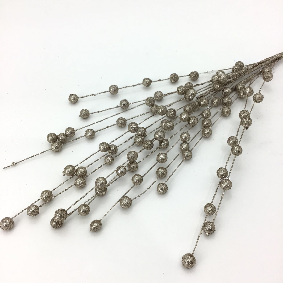 Champagne Fine Ball Christmas Spray