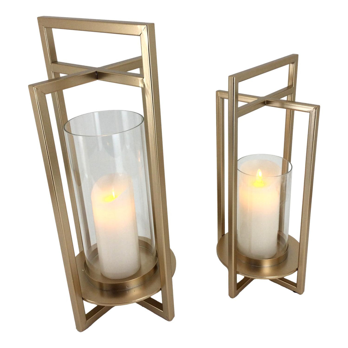 51cm Gold Metal Christmas Lantern