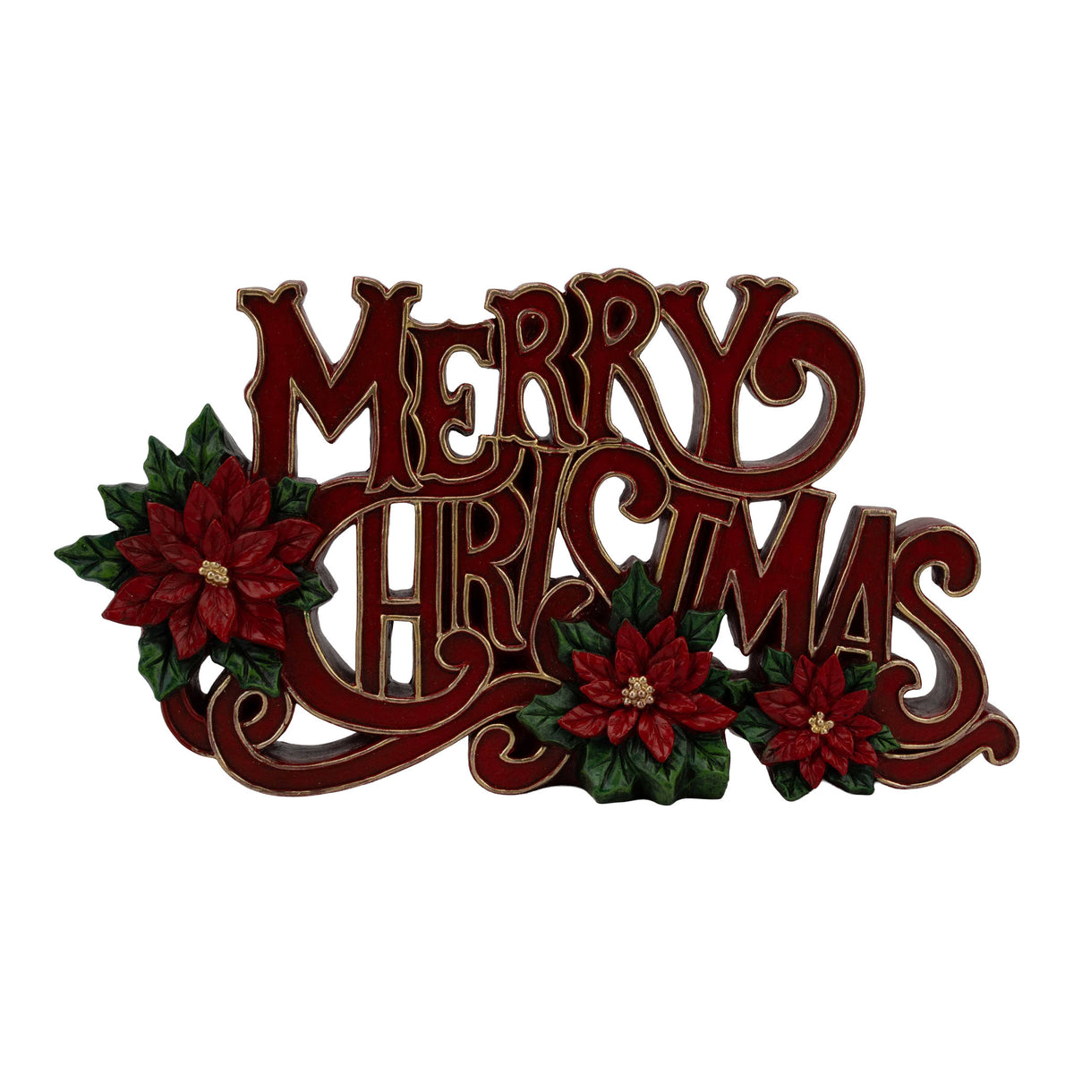28cm traditional Merry Christmas sign