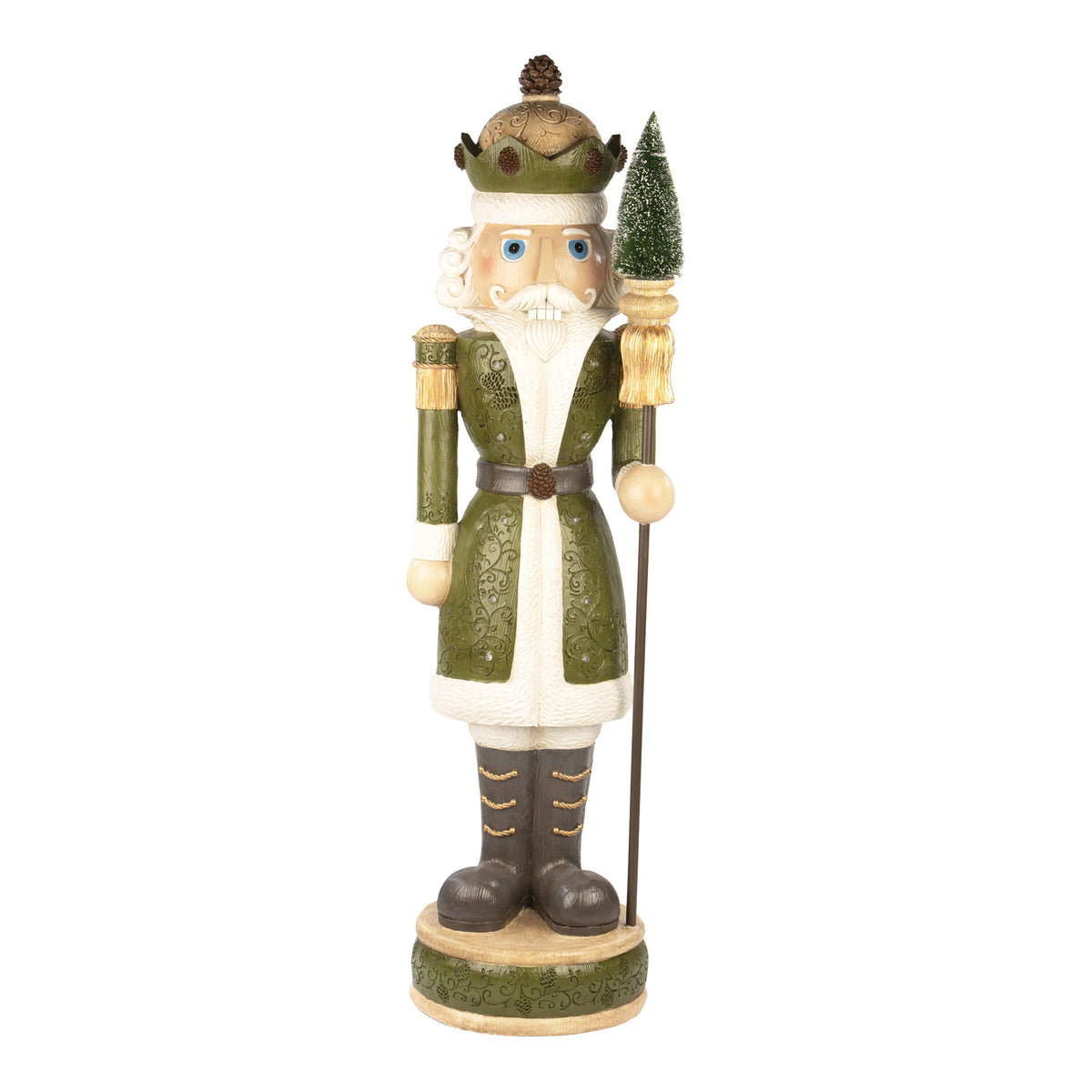 92cm Green LED Woodlands Nutcracker