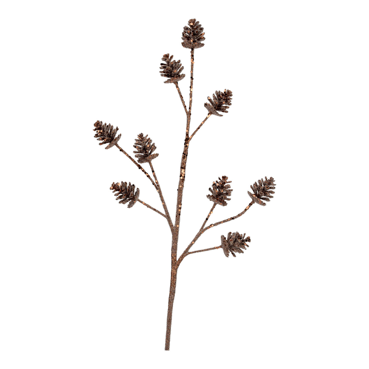 Brown pinecone Christmas spray decoration