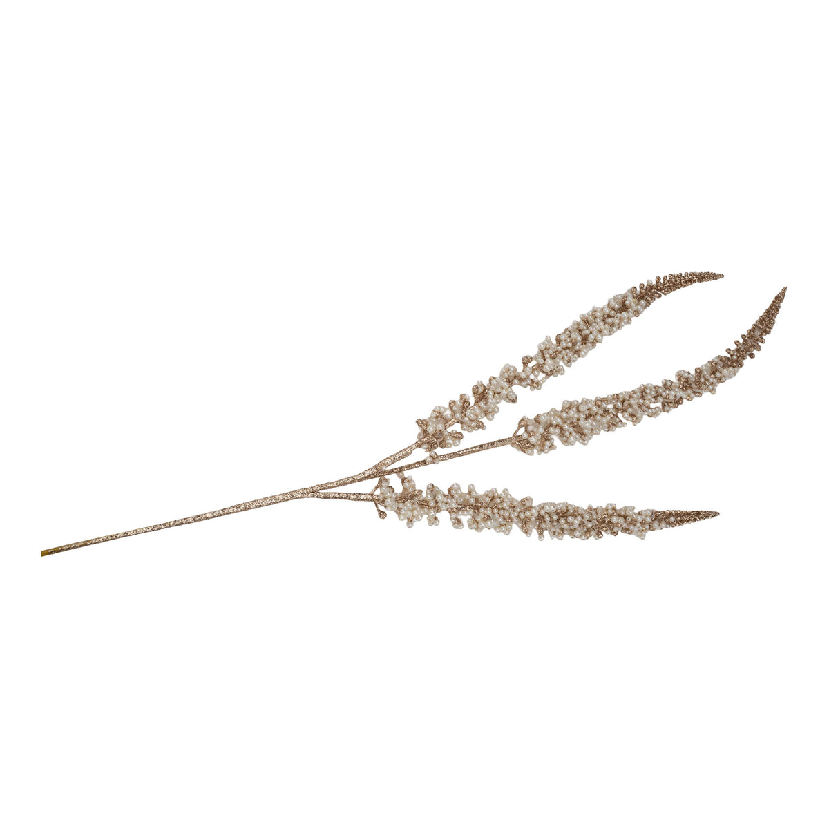 88cm Pearl 3 Spike Christmas Spray