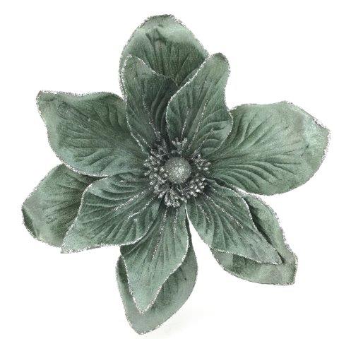 Sage green magnolia Christmas flower decoration