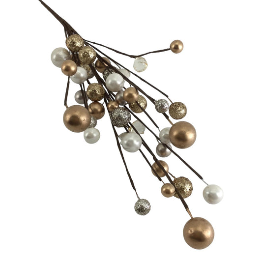 Gold Christmas bauble spray