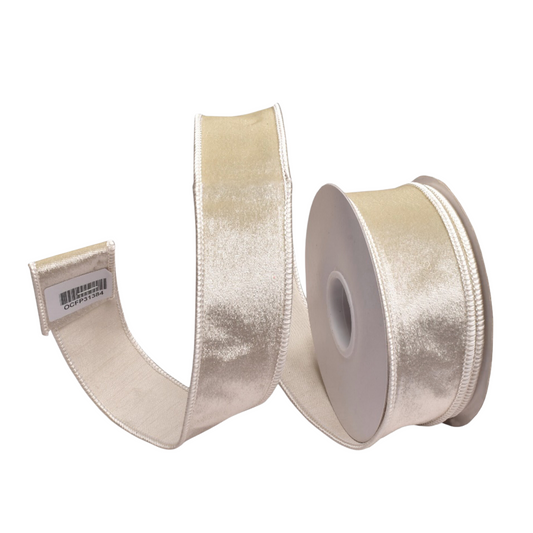 38mm champagne Christmas ribbon
