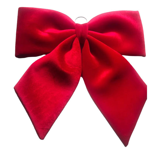 Red Velvet Christmas Bow