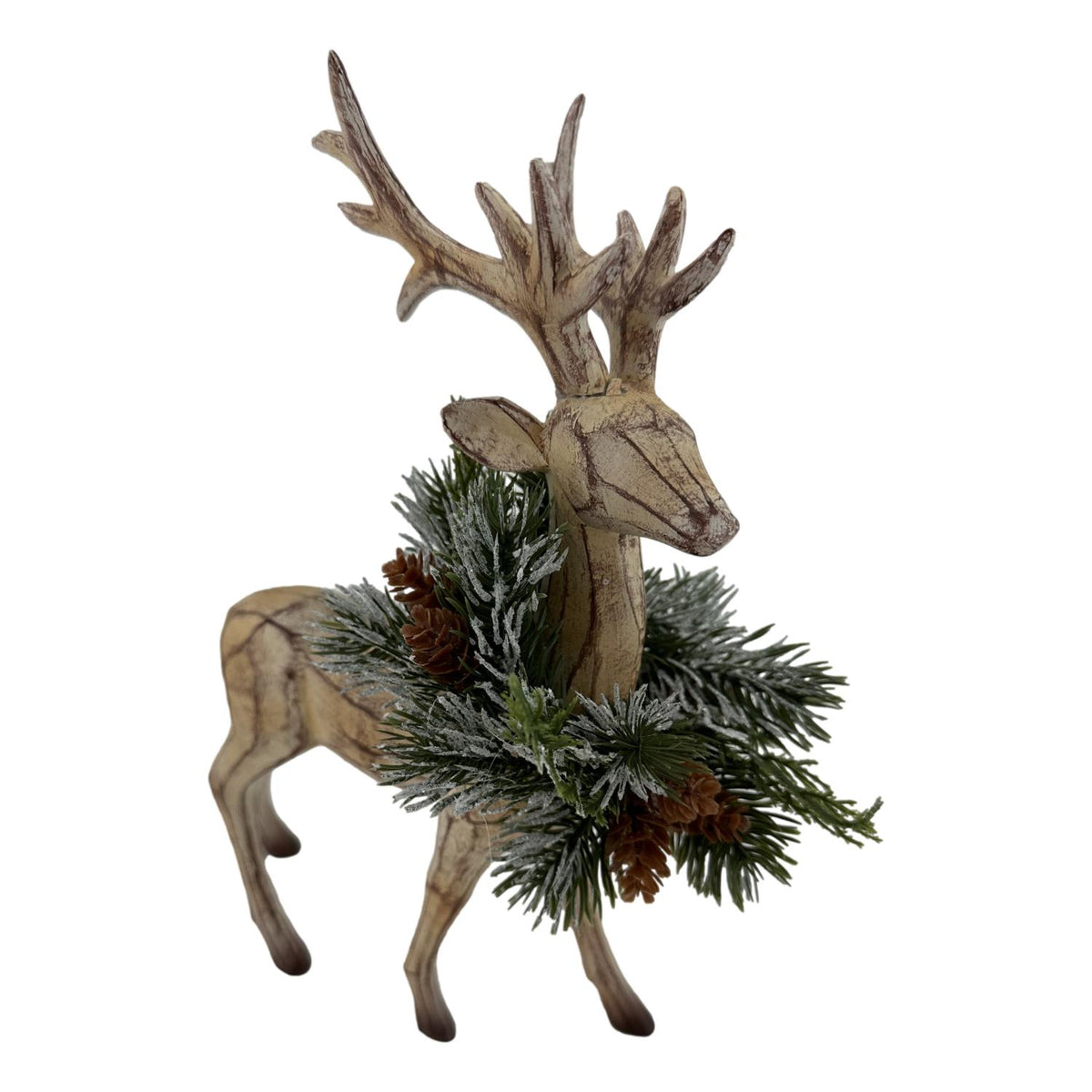 26cm Natural Deer Wreath