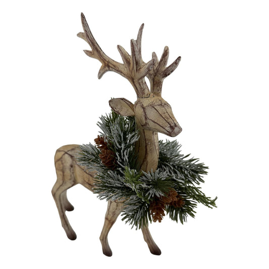 26cm Natural Deer Wreath