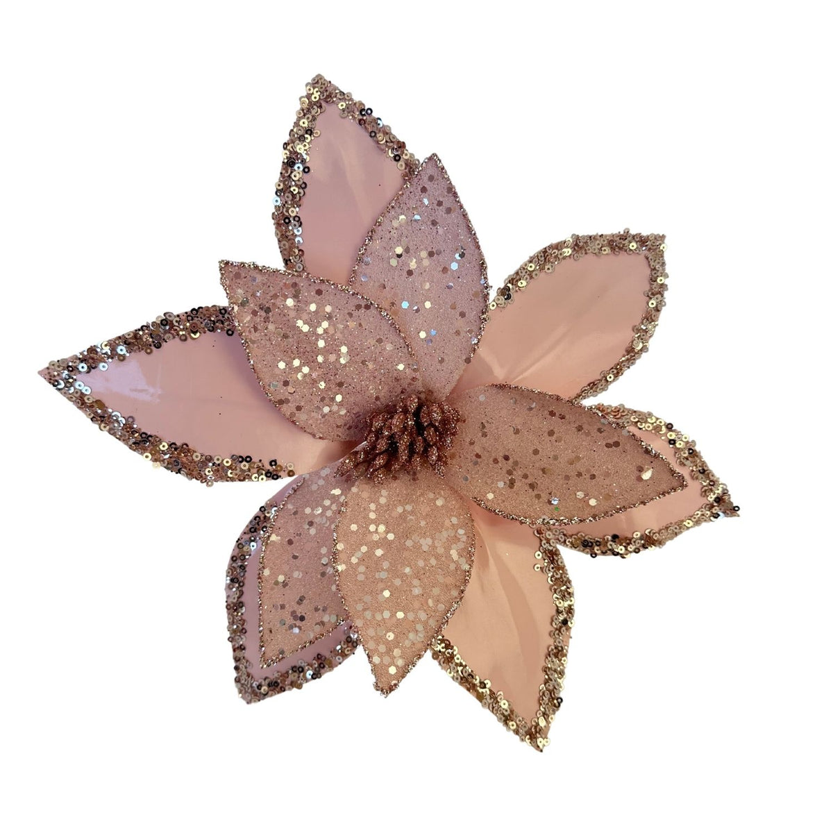 Pink Double Poinsettia Christmas Flower