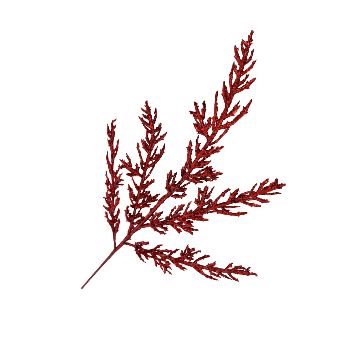 Red Christmas leaf spray decoration