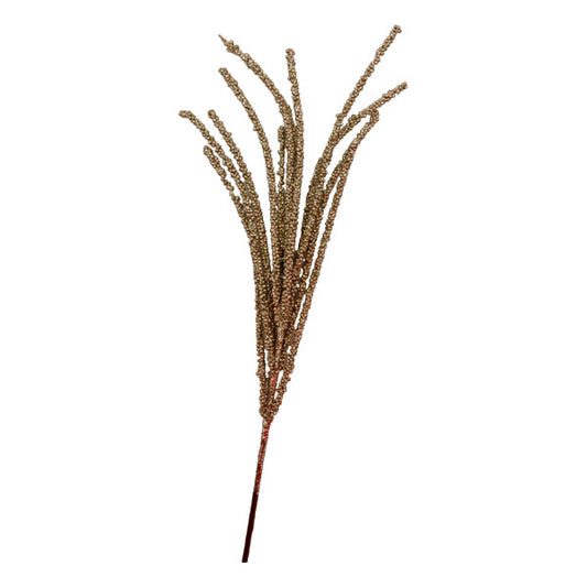 Champagne Beaded Christmas Spray
