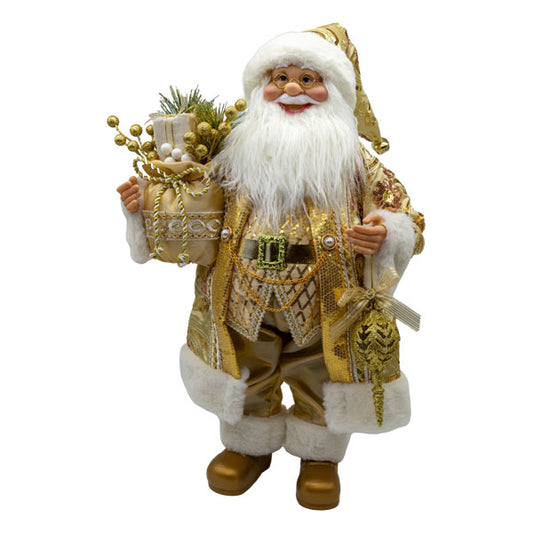 60cm gold Santa Christmas decoration