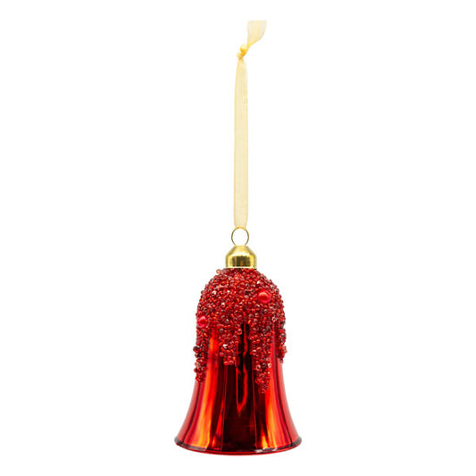 8.5cm Red Christmas Bell Hanging Ornament